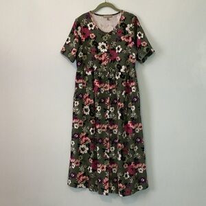 Floral Green Dress 🏹